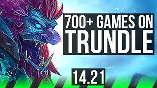 TRUNDLE vs JARVAN IV JGL  700 games  EUW Challenger  1421 [upl. by Botzow]