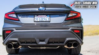 XForce VAREX Valved Exhaust Install  Sound Clips  2022 Subaru WRX [upl. by Yenatirb]