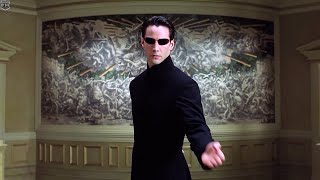 Neo vs Merovingian  The Matrix Reloaded IMAX [upl. by Marybella151]