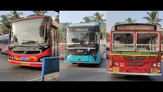 Leyland  Volvo  JBM Buses Airoli  BEST NMMT [upl. by Kcirej]