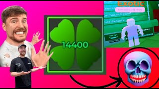 Opening Overseer 14Kx Giga Clover in Fortunes End fyl roblox fortunesend luck [upl. by Nosyarg]