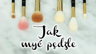 💎 JAK MYĆ PĘDZLE I GĄBKI DO MAKIJAŻU 💎 [upl. by Ttezil]