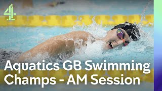 Live Aquatics GB Swimming Championships  Day 5  AM Session [upl. by Otrevire510]