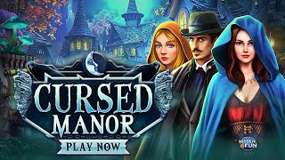 hidden4fun Cursed Manor free online hidden object game [upl. by Adnalahs218]