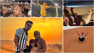 Amazing DESERT SAFARI in DUBAI  sand Bashing Quad Bike Belly Dance 💃 [upl. by Salot995]