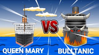 QUEEN MARY vs BULLTANIC 2 🚢🛳⚓️ FlipaClip [upl. by Atiugal]