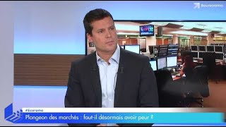 Plongeon des marchés  fautil avoir peur [upl. by Arvonio]