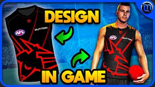 Can AFL 23 Recreate My Guernsey Designs  Feat NewAge Sporting [upl. by Gurl941]