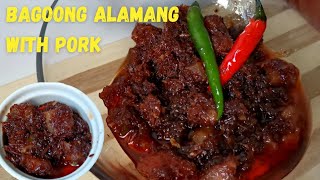 Ginisang Bagoong Alamang with Pork  Easy Shrimp Paste Recipe [upl. by Nnuahs]