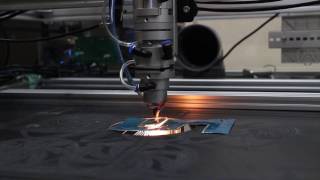 Cutting Metal with 100W Laser [upl. by Judy]