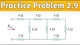 Practice Problem 29 Solve Series amp Parallel circuit Calculate the equivalent resistance in UH [upl. by Eelah154]