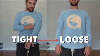 How to Stretch Your Small Clothes  DIY clothing hack [upl. by Hcahsem384]