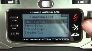 3GX Version 3 Typical Transmitter Setup using a DX8 or DX7S and DSMX Receiver [upl. by Ecirb]