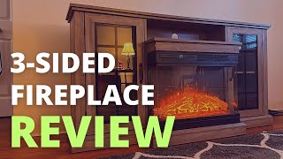 Amerlife 3Sided Fireplace TV Stand Review  Electric Fireplace TV Stand  Amazon Fireplace TV Stand [upl. by Chiarra]