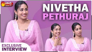 Nivetha Pethuraj Sankranti Special Interview  Red Movie  NivethaPethuraj  Sakshi TV [upl. by Ashli]