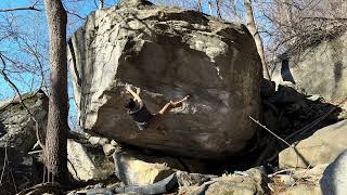 Rumbling Bald Bouldering  Submerged V1011 [upl. by Aiyram]