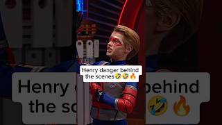 Henry danger behind the scenes🤣🤣🔥kiddanger nickelodeonuk funny behindthescene bloopers [upl. by Adlihtam]