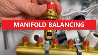 Underfloor heating regulation manifold balancing [upl. by Cardwell]