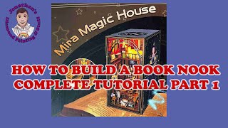 How to Build a Book Nook  Tutorial  Mira Magical House Book Nook [upl. by Nishom]