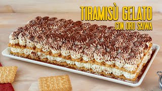 TIRAMISÙ GELATO CON BISCOTTI ORO SAIWA Ricetta Facile  Fatto in Casa da Benedetta [upl. by Walli]