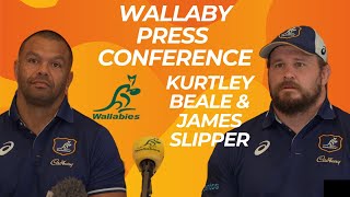 WALLABIES Press Conference  Kurtley Beale amp James Slipper [upl. by Carlotta]