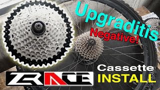 zrace 1142  10 speed cassette install Upgraditis Free [upl. by Alliw51]