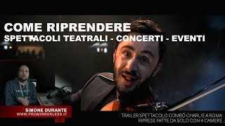 COME RIPRENDERE SPETTACOLI TEATRALI  CONCERTI  EVENTI [upl. by Aimekahs481]