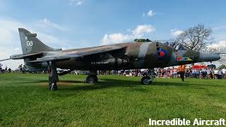 GR3 XV808 Hawker Siddeley Harrier Jump Jet at The Midland Oil Engine Club  Tractor Run amp Show 2024 [upl. by Ardnoid]