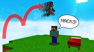 DOUBLE JUMP IN MINECRAFT BED WARS Getting Hackusated [upl. by Jeu]