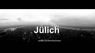 How to pronounce Jülich in German [upl. by Brocklin]