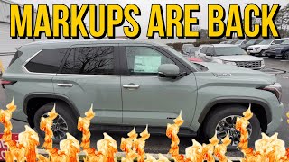 2024 Toyota Sequoias NOT Selling But Dealers Still Charging OVER MSRP [upl. by Anilehcim]