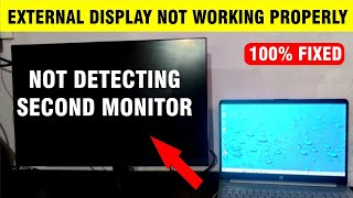 Didnt detect another display windows  FIX Windows 10 amp 11 Not Detecting Second Monitor [upl. by Ettenajna]