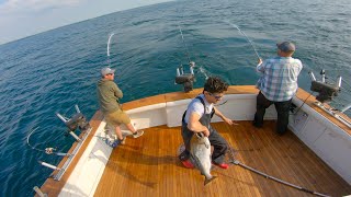 Tournament Salmon Fishing on Lake Ontario with Team UnReel [upl. by Maziar]