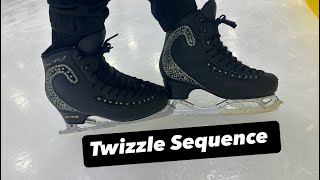 Figure Skating Twizzle Sequence… fypシ゚viral figureskating [upl. by Werd]