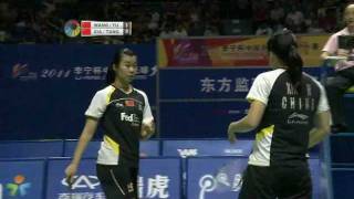 F  WD  Wang Xiaoli  Yu Yang vs Huan Xia  Tang Jinhua  2011 Li Ning China Masters [upl. by Matrona]