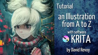 Tutorial an illustration from A to Z with Krita [upl. by Elyssa230]