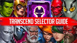 Transcended Selector Guide 2021 1st to 10th Ranked  Marvel Future Fight [upl. by Maurice]