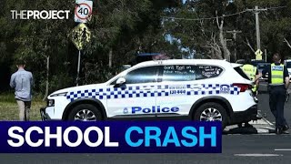 Child Dies After Car Crashes Into Melbourne Primary School [upl. by Warchaw]