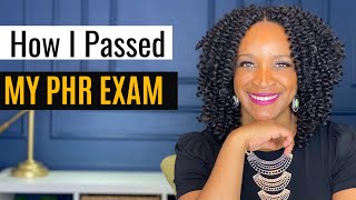 How I Passed The PHR Exam  My PHR Exam Study Method  Professional In Human Resources [upl. by Werner]