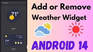 How to Add or Remove Weather Info From the Home Screen in Android 14 Google Pixel [upl. by Stephenson404]