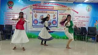 NSS volunteers dance performance to NSS songGovt College A Rajahmundry [upl. by Aniled720]