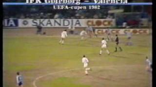 IFK Göteborgs Kvartsfinaler mot Valencia i UEFACupen 1982 [upl. by Anerrol466]