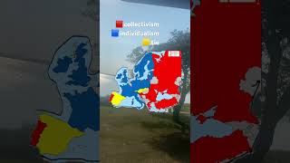 Collectivism vs individualism in Europemapping map [upl. by Hanikehs99]