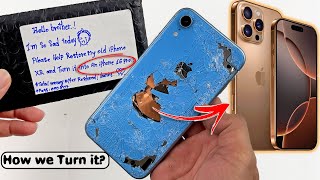 How I TURN Destroyed iPhone XR INTO BRAND NEW iPhone 16 Pro [upl. by Tarazi229]