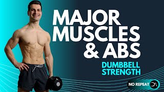 35 Minute DUMBBELL COMPOUND Workout  MAJOR MUSCLES  ABS 🦾 [upl. by Massimo262]