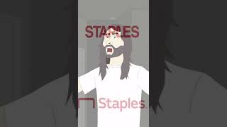 Moist Cr1Tikal screaming about Staples Logo  Penguinz0 shorts [upl. by Raquel]