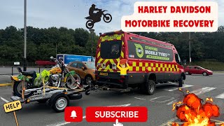 NEW MOTORBIKE TRAILER  HOW TO RECOVER A HARLEY DAVIDSON MOTORBIKE [upl. by Tdnarb645]