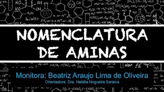 NOMENCLATURA DE AMINAS [upl. by Drape]