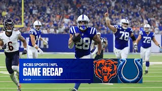 Colts TOP Bears as turnovers plague Caleb Williams  Game Recap [upl. by Betthel592]