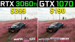 RTX 3060 Ti vs GTX 1070 Test in 10 Games [upl. by Anawqahs268]